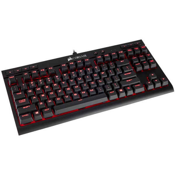 Corsair Gaming K63 Compact Mechanical Keyboard, Backlit Red LED, Cherry MX Red (NA)