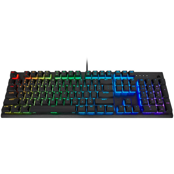 Corsair K60 RGB PRO Mechanical Gaming Keyboard, Backlit RGB LED, CHERRY VIOLA, Black