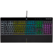 Corsair K55 RGB PRO Gaming Keyboard, Backlit Zoned RGB LED, Rubberdome
