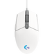 LOGITECH G102 LIGHTSYNC Corded Gaming Mouse - WHITE - USB - EER