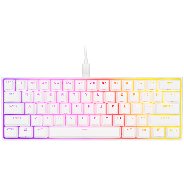 Corsair gaming keyboard K65 Mini White RGB Red