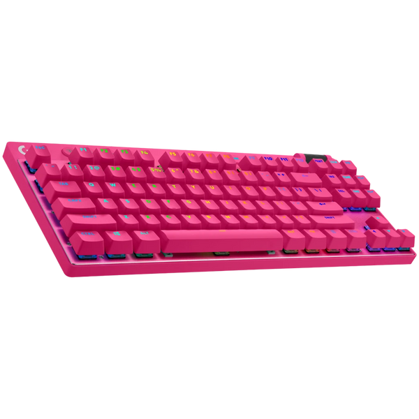 LOGITECH G PRO X TKL LIGHTSPEED Mechanical Gaming Keyboard - MAGENTA - US INT'l - TACTILE