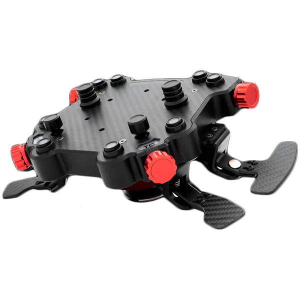 GT1 Round Steering Wheel with GT Pro Hub(K)| Shifter & Clutch Paddles | LeatherSIMAGIC QR70 Included