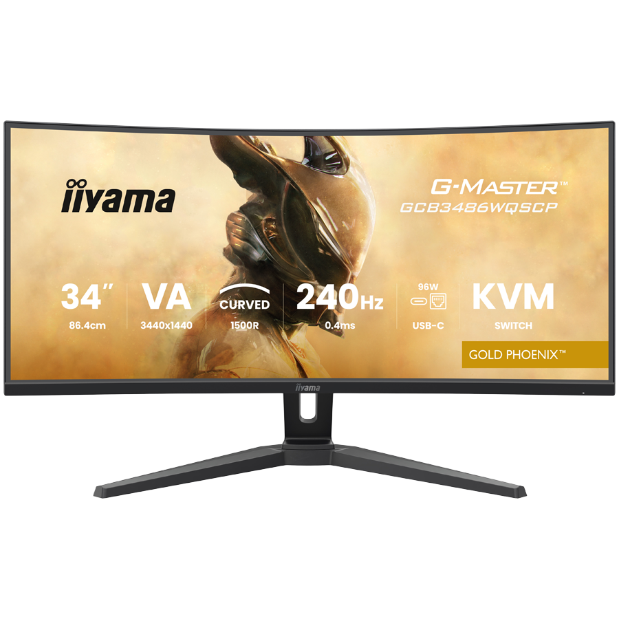 iiyama G-Master Gold Phoenix GCB3486WQSCP-B1 34" UltraWide Curved Gaming Monitor, 240 Hz