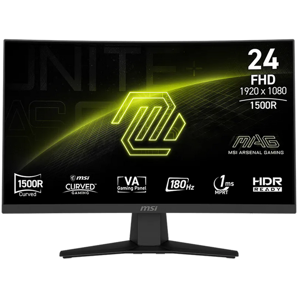 MSI MAG 244C 23.6" Full HD Curved Gaming Monitor, 180 Hz