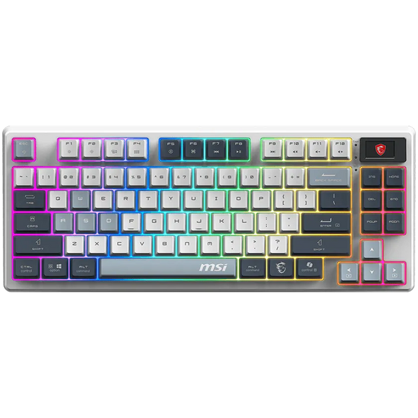MSI Forge GK600 TKL Wireless Mechanical Gaming Keyboard, Sky