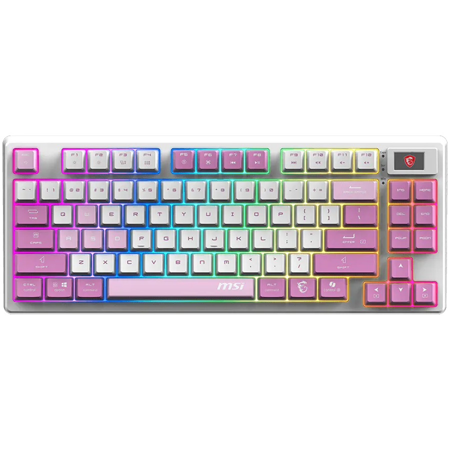 MSI Forge GK600 TKL Wireless Mechanical Gaming Keyboard, Violet