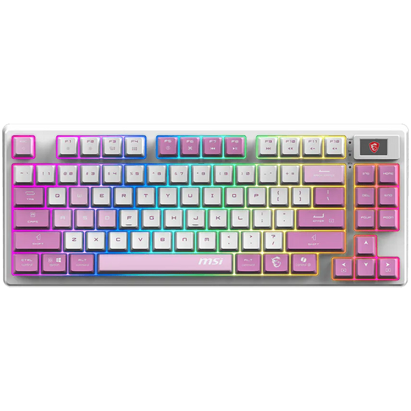 MSI Forge GK600 TKL Wireless Mechanical Gaming Keyboard, Violet