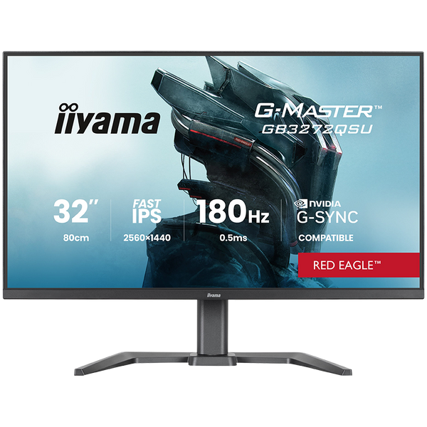 iiyama G-Master GB3272QSU-B1 31.5" QHD Gaming Monitor, 180 Hz