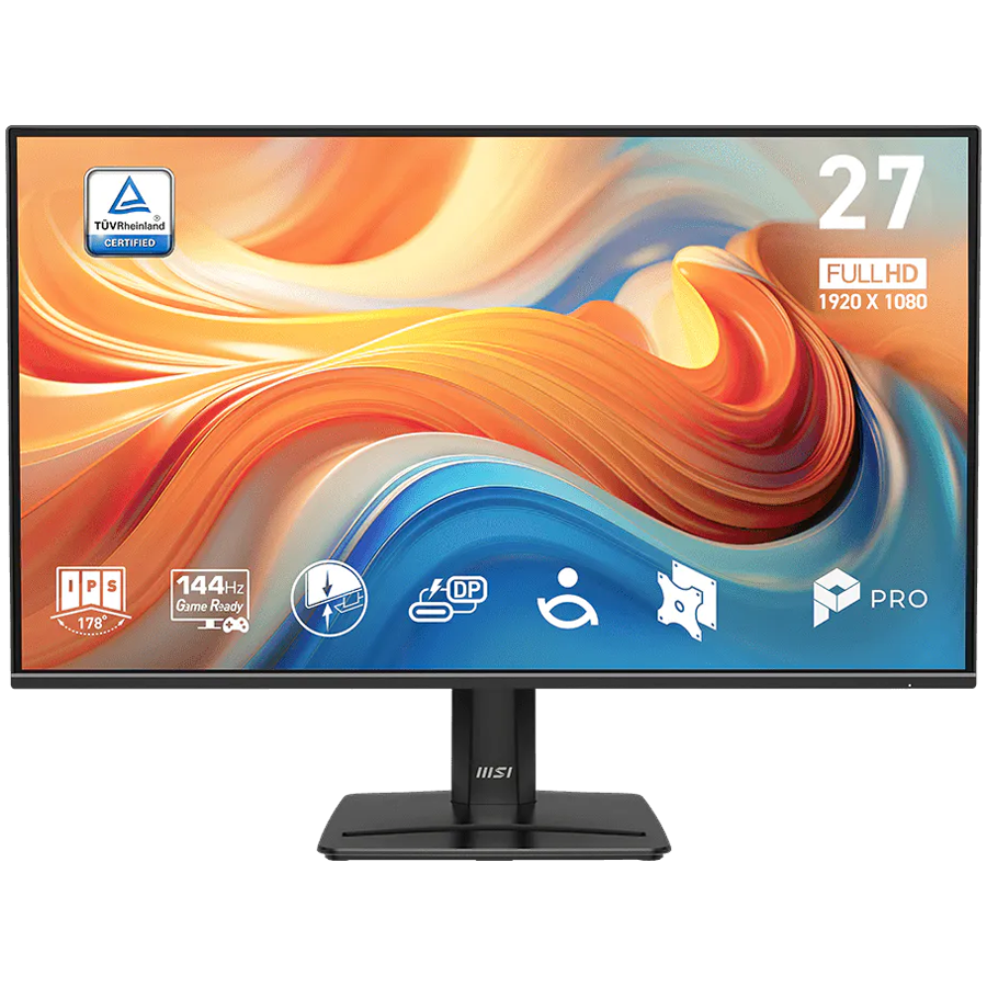MSI PRO MP272 27" Full HD Monitor, 144 Hz, USB-C